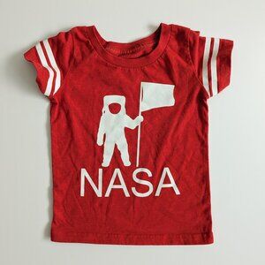 Buzz Aldrin Nasa Girls Red Tee PLAY condition 4T